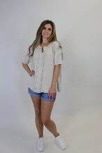 Load image into Gallery viewer, Easel Textured Ribbed Knit Top in Khaki