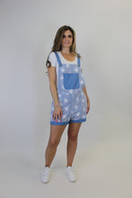 Load image into Gallery viewer, White Birch Floral Lace Overall Shorts in Denim