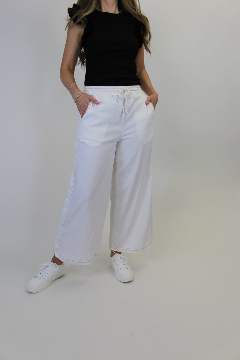 salsation Polso pants White Mサイズ Easel Denim Mineral Washed Pants in White – June Adel