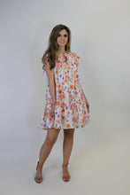 Load image into Gallery viewer, FATE Floral Print Mini Dress in Cream Multi