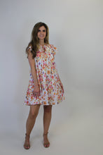 Load image into Gallery viewer, FATE Floral Print Mini Dress in Cream Multi