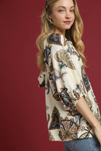 Load image into Gallery viewer, Umgee Boho Paisley Print Top in Cream
