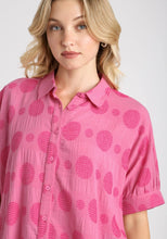 Load image into Gallery viewer, Umgee Textured Fabric Button Down Top in Rose Shirts & Tops Umgee