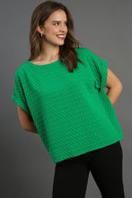 Load image into Gallery viewer, Umgee Textured Jacquard Top in Green ON ORDER Shirts & Tops Umgee