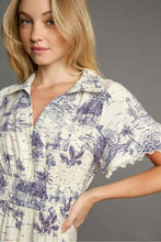 Load image into Gallery viewer, Umgee Landscape Print Mini Dress in Cream FINAL SALE