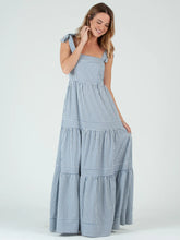 Load image into Gallery viewer, Lucca Couture CAPRI Stripe Maxi Dress in Navy