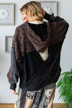 Load image into Gallery viewer, Oli & Hali Solid Color Open Twist Back Jacket in Black Jacket Oli & Hali