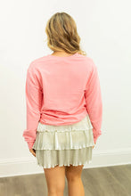 Load image into Gallery viewer, Grace+Emma Glitter Snowman Sweatshirt in Pink