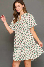Load image into Gallery viewer, Umgee Baby Doll Floral Print Mini Dress in Cream Mix