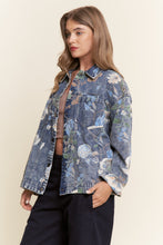 Load image into Gallery viewer, J.nna Floral Print Jacket in Floral Denim