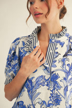Load image into Gallery viewer, Jodifl Tropical Floral Print Dress in Royal