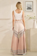 Load image into Gallery viewer, Oli & Hali Mixed Washed Wide Leg Pants with Lace Detail in Mauve