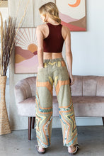 Load image into Gallery viewer, Oli & Hali Star Patched Pants in Sage