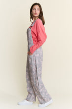 Load image into Gallery viewer, J.nna Floral Print Overalls in Light Grey