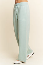 Load image into Gallery viewer, J.nna 2 Piece Knit Sweater Set with Ribbed Details in Light Grey Mint