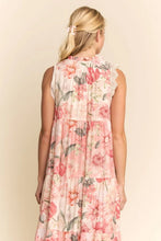 Load image into Gallery viewer, Davi & Dani Floral Maxi Dress with Lace Trim in Floral Multi