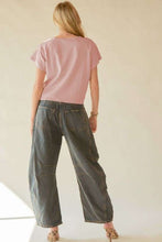 Load image into Gallery viewer, Davi & Dani Top with Bead Embellished Ribbon Patch in Blush Pink