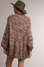 Load image into Gallery viewer, Wishlist Open Front Marled Knit Cardigan in Multi