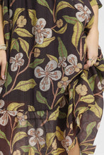 Load image into Gallery viewer, Umgee Lightweight Bold Floral Print Midi Dress in Brown Mix