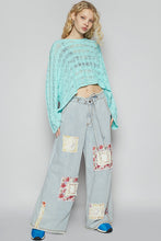 Load image into Gallery viewer, POL Pants with Multi Layered Patches in Striped Denim