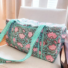 Load image into Gallery viewer, Nash Grey Lennon Duffle Bag in Blue