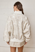 Load image into Gallery viewer, Papermoon Half Zip Neck Pullover Sweater in Camo (Top only)