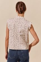 Load image into Gallery viewer, So Me Twill Floral Print Vest in Cream Multi