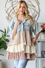 Load image into Gallery viewer, Oli & Hali Mix n Match Tiered Jacket in Light Denim Multi ON ORDER