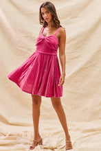 Load image into Gallery viewer, So Me Christmas Holiday Velvet Mini Dress in Pink