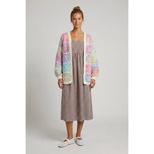 Load image into Gallery viewer, twentifourth Handmade Rainbow Crochet Cardigan in Pastel Dreams