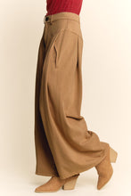 Load image into Gallery viewer, Davi & Dani High Waisted Front Slit Wide Leg Knit Pants in Mocha