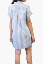 Load image into Gallery viewer, Blu Pepper Striped Dress in Chambray Multi