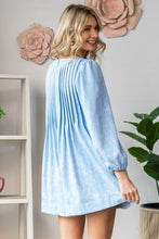 Load image into Gallery viewer, Veveret Mineral Washed French Terry Romper in Sky Blue