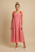 Load image into Gallery viewer, J.nna Polka Dot Maxi Dress in Pink Dot
