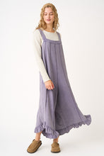 Load image into Gallery viewer, Mittoshop V Back Ruffle Detailed Jumpsuit in Lavender