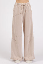 Load image into Gallery viewer, Mittoshop Mineral Washed Pants with Asymmetric Seams in Tan