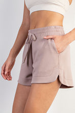 Load image into Gallery viewer, Rae Mode Scuba Tulip Shorts in Light Mocha FINAL SALE