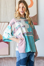 Load image into Gallery viewer, Oli & Hali Flower Patchwork Top in Pink