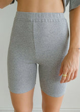 Load image into Gallery viewer, Things Between "JACIE" Biker Shorts in Heather Grey