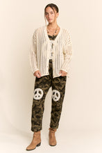 Load image into Gallery viewer, Davi & Dani Open Knit Cardigan Sweater in Almond