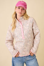 Load image into Gallery viewer, Main Strip Ditzy Floral Print Jacket in Ivory Multi