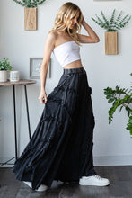 Load image into Gallery viewer, Oli & Hali Ruffled Trim Wide Leg Pants in Black
