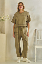 Load image into Gallery viewer, Veveret Knit Easy Set in Olive