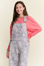 Load image into Gallery viewer, J.nna Floral Print Overalls in Light Grey