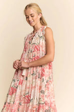 Load image into Gallery viewer, Davi & Dani Floral Maxi Dress with Lace Trim in Floral Multi
