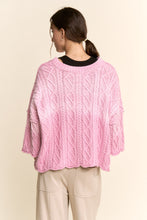 Load image into Gallery viewer, Davi & Dani Cable Knit Top in Lilac
