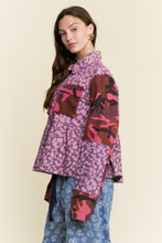 Load image into Gallery viewer, J.nna Mix N Match Print Peplum Jacket in Purple