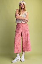 Load image into Gallery viewer, Easel Floral Print Washed Twill Pants in Antique Rose
