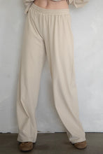 Load image into Gallery viewer, Things Between "DANI" Striped Fleece Pants in Beige