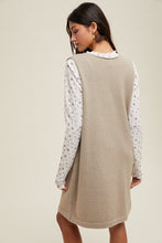 Load image into Gallery viewer, Wishlist Brushed Knit Sweater Mini Dress in Stone